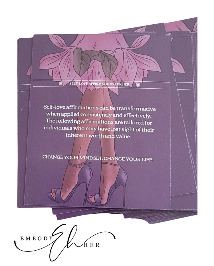 Embody Her Custom Self-love Affirmation Cards - Deck of 36