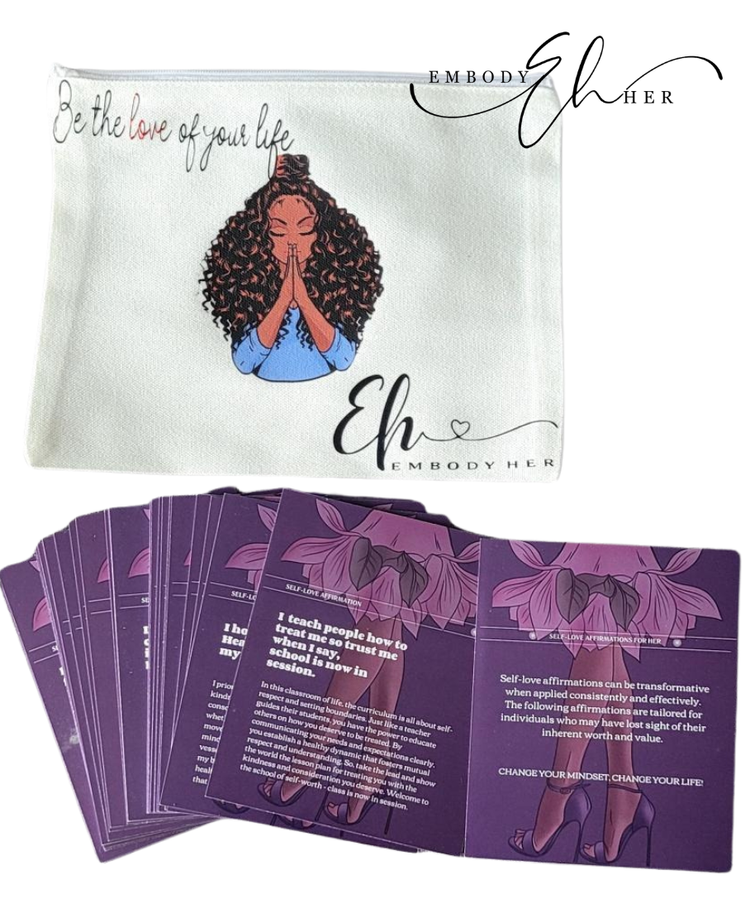 Embody Her Custom Affirmation Set w/Pouch