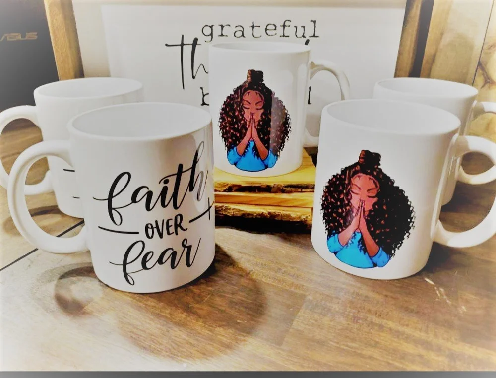 Embody Her Custom Faith Over Fear Mug