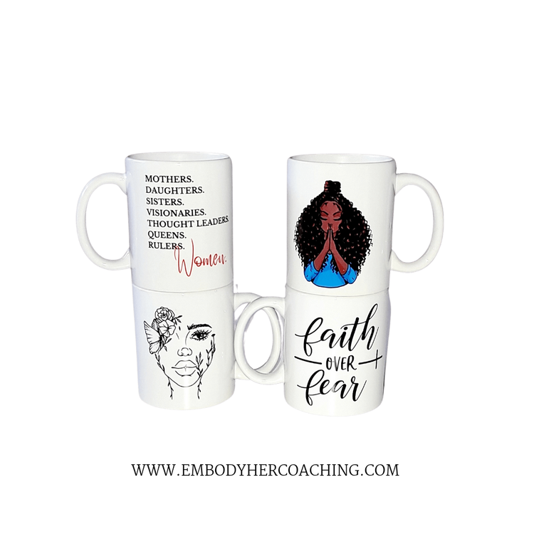 Embody Her Custom Faith Over Fear Mug